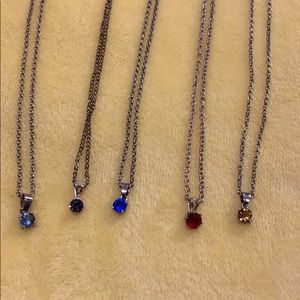 Birthstone necklaces